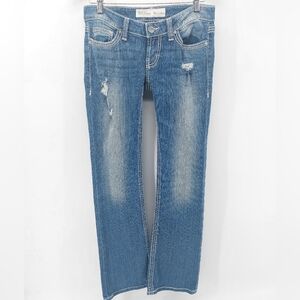 BKE Starlite 26R BootCut Stretch Women's Light Wash Cut# OC-31611 Distress Jean